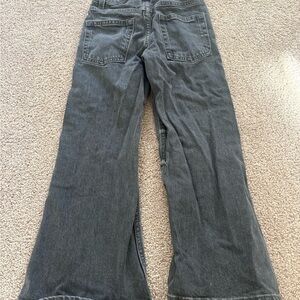Zara Charcoal girls Jeans- wide leg
